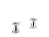 KOHLER K-T13141-3A Pinstripe Pure Deck-mount bath faucet handle trim with Cross design