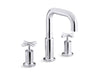 KOHLER K-T14428-3 Purist Deck-mount bath faucet trim with Cross handles