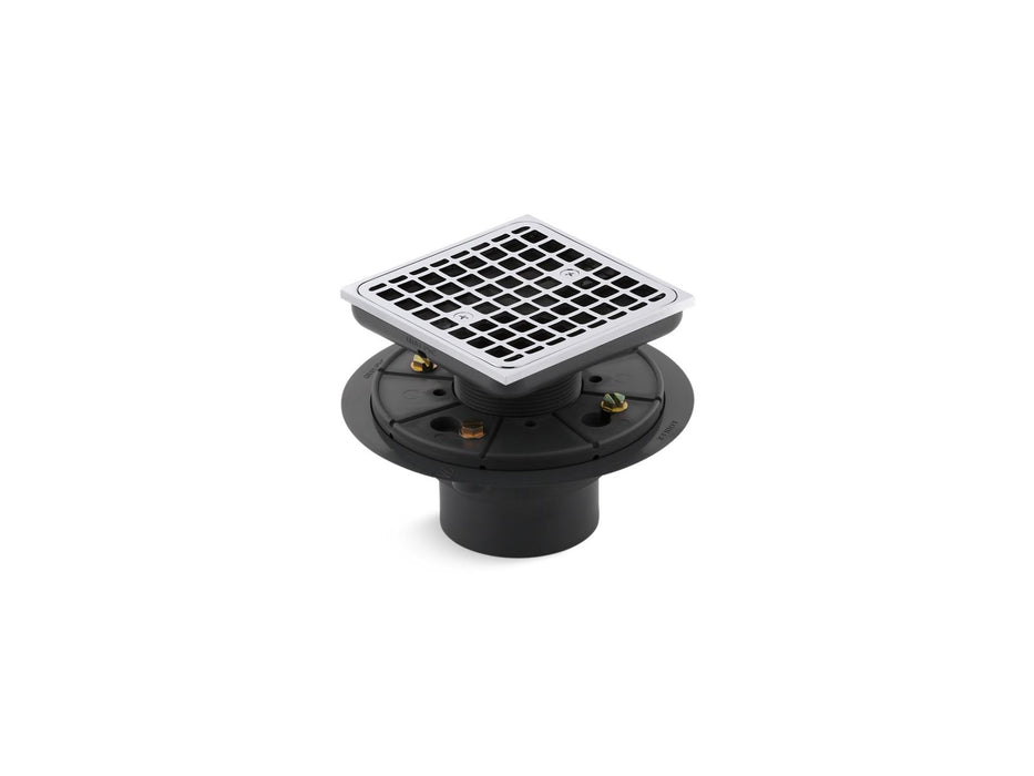KOHLER Clearflo Square design tile-in shower drain