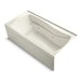 KOHLER K-1257-RAW Mariposa 72" x 36" alcove whirlpool bath with Bask heated surface, right drain