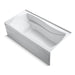 KOHLER K-1259-RAW Mariposa 72" x 36" alcove bath with Bask heated surface, right drain