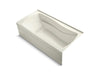 KOHLER K-1259-RAW Mariposa 72" x 36" alcove bath with Bask heated surface, right drain