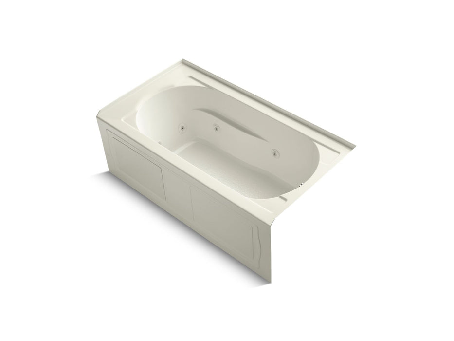 KOHLER K-1357-RA Devonshire 60" x 32" alcove whirlpool bath, right drain
