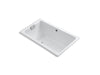 KOHLER K-856-GH0 Tea-for-Two 66" x 36" drop-in Heated BubbleMassage air bath