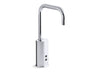 KOHLER K-13472 Gooseneck Touchless single-hole lavatory faucet with Insight sensor technology and temperature mixer, DC-powered, 0.5 gpm