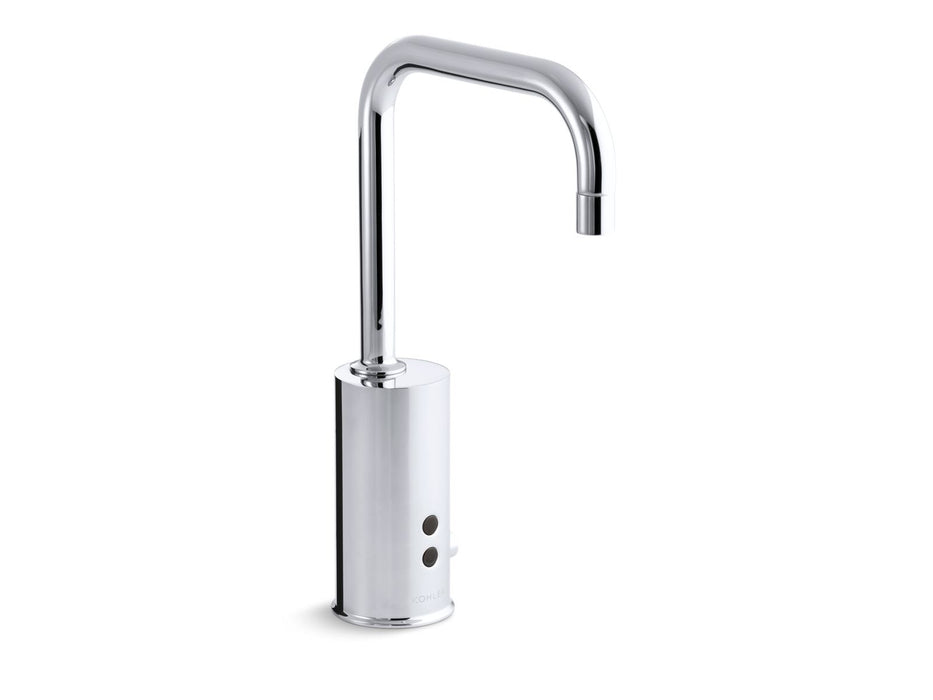 KOHLER K-13472 Gooseneck Touchless single-hole lavatory faucet with Insight sensor technology and temperature mixer, DC-powered, 0.5 gpm