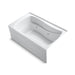 KOHLER K-1239-HR Mariposa 60" x 36" alcove heated whirlpool, right drain