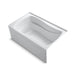 KOHLER K-1242-RAW Mariposa 60" x 36" alcove bath with Bask heated surface, right drain