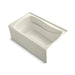 KOHLER K-1242-RAW Mariposa 60" x 36" alcove bath with Bask heated surface, right drain