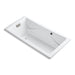 KOHLER K-865-GHBN Tea-for-Two 71-3/4" x 36" drop-in Heated BubbleMassage air bath