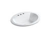 KOHLER Bryant 20-1/4" oval drop-in bathroom sink