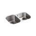 KOHLER K-3150 Undertone 31" undermount double-bowl kitchen sink