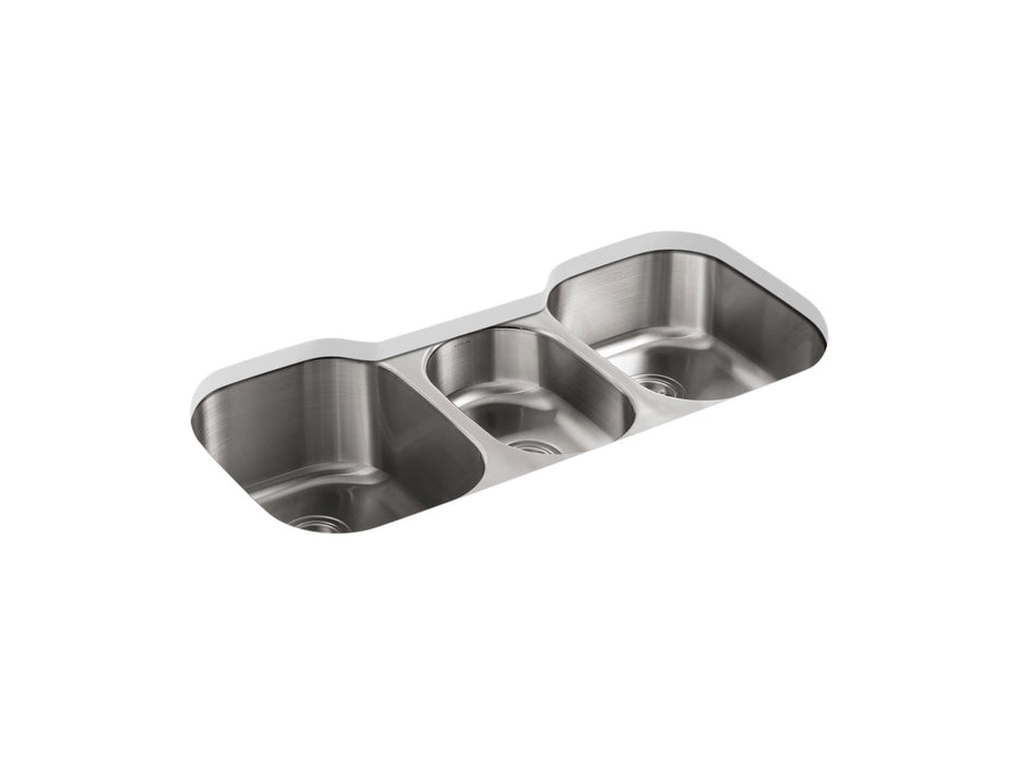 KOHLER K-3166 Undertone 41-3/4" undermount triple-bowl kitchen sink