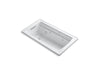 KOHLER K-1122-W1 Archer 60" x 32" drop-in whirlpool bath with and Bask heated surface