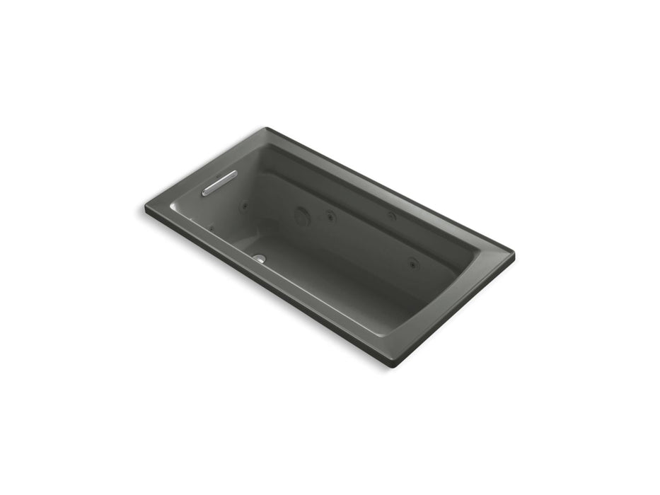 KOHLER K-1122-W1 Archer 60" x 32" drop-in whirlpool bath with and Bask heated surface