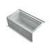 KOHLER K-1122-GHRAW Archer 60" x 32" alcove Heated BubbleMassage air bath with Bask heated surface, right drain