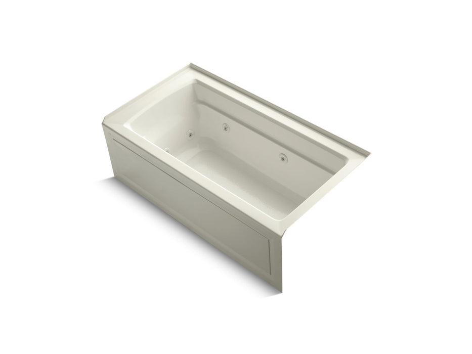 KOHLER K-1122-RA Archer 60" x 32" alcove whirlpool bath right drain