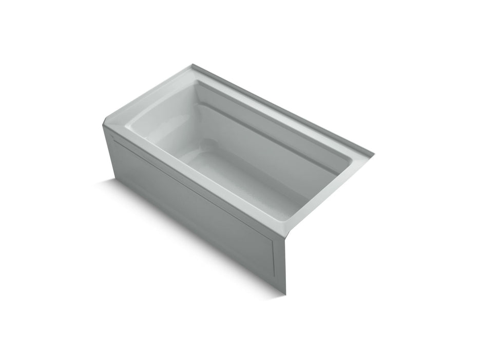 KOHLER K-1123-RAW Archer 60" x 32" alcove bath with Bask heated surface, right drain
