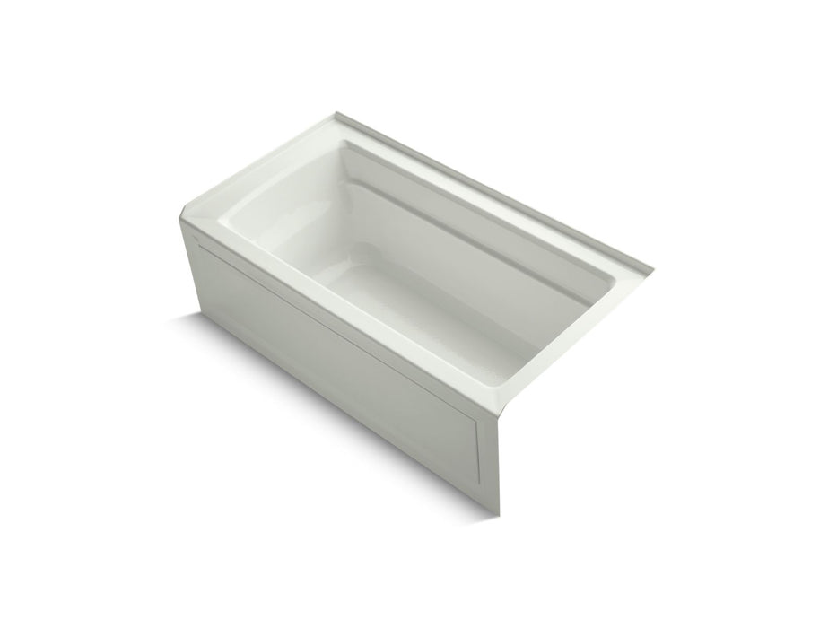 KOHLER K-1123-RAW Archer 60" x 32" alcove bath with Bask heated surface, right drain