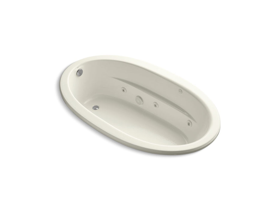 KOHLER K-1164-H Sunward 72" x 42" drop-in heated whirlpool bath