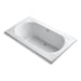 KOHLER K-1417-W1 Memoirs 72" x 42" drop-in bath with Bask heated surface