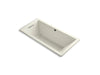 KOHLER K-1822-GHW Underscore 66" x 32" drop-in Heated BubbleMassage air bath with Bask heated surface