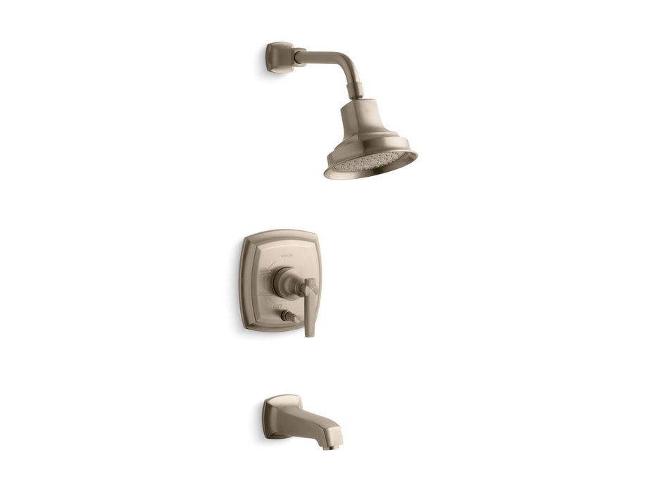 KOHLER K-T16233-4 Margaux Rite-Temp bath and shower trim kit with push-button diverter and lever handle, 2.5 gpm