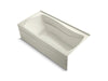 KOHLER K-1257-GHRA Mariposa 72" x 36" alcove Heated BubbleMassage air bath, right drain