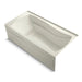 KOHLER K-1257-GHRA Mariposa 72" x 36" alcove Heated BubbleMassage air bath, right drain