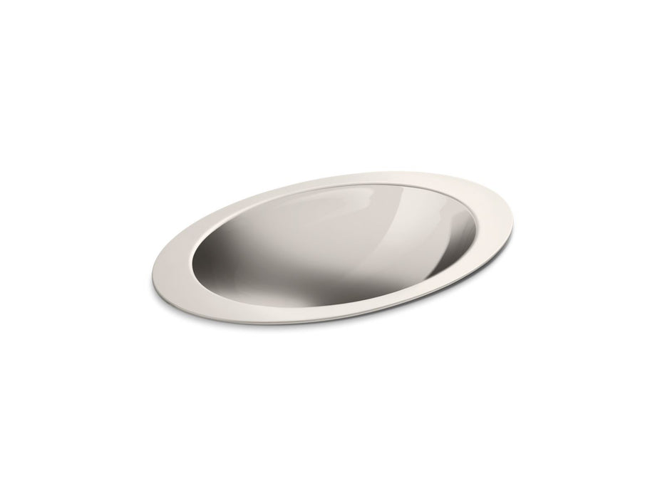 KOHLER K-2603-MU Rhythm 23-1/4" oval drop-in bathroom sink, no overflow