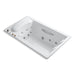 KOHLER K-1360-H2 RiverBath 75" x 45" drop-in heated whirlpool bath