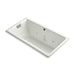KOHLER K-856-JHE Tea-for-Two 66" x 36" drop-in/undermount whirlpool bath