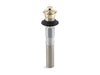 KOHLER K-7127 Bathroom sink drain with non-removable metal stopper and without overflow