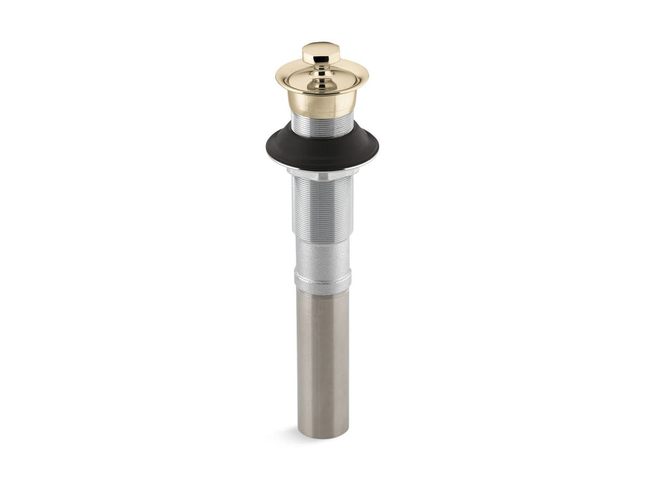 KOHLER K-7127 Bathroom sink drain with non-removable metal stopper and without overflow