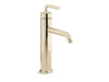 KOHLER K-14404-4A Purist Tall single-handle bathroom sink faucet with Lever handle, 1.2 gpm
