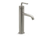 KOHLER K-14404-4A Purist Tall single-handle bathroom sink faucet with Lever handle, 1.2 gpm