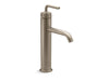 KOHLER K-14404-4A Purist Tall single-handle bathroom sink faucet with Lever handle, 1.2 gpm