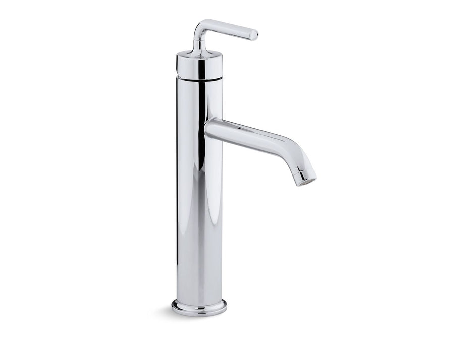 KOHLER K-14404-4A Purist Tall single-handle bathroom sink faucet with Lever handle, 1.2 gpm
