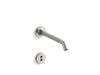KOHLER K-T11837 Purist Wall-mount touchless faucet trim with Insight technology and 8-1/4" 35-degree spout, requires valve