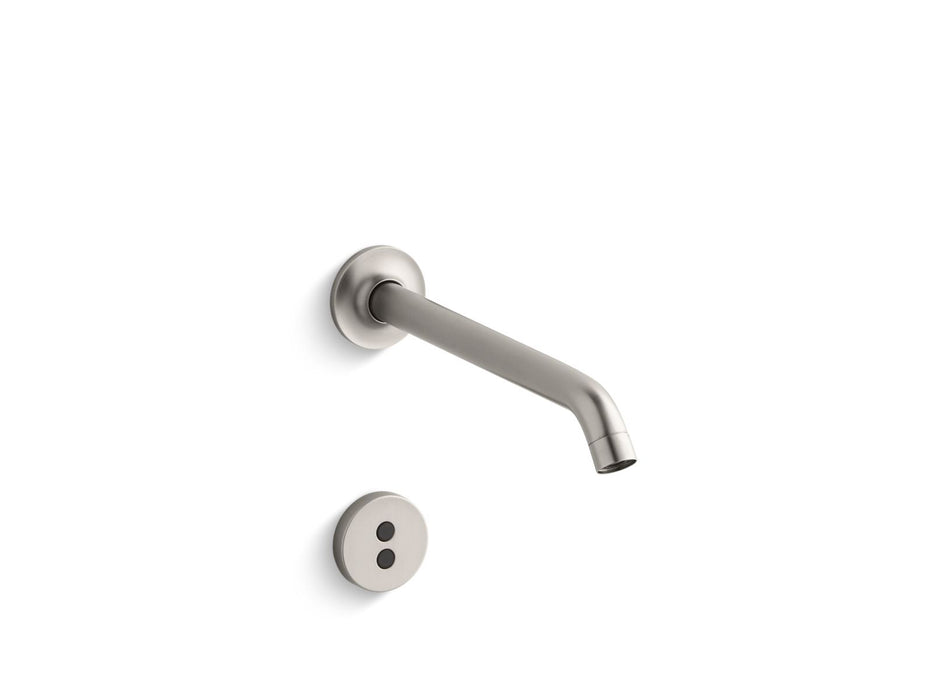 KOHLER K-T11837 Purist Wall-mount touchless faucet trim with Insight technology and 8-1/4" 35-degree spout, requires valve