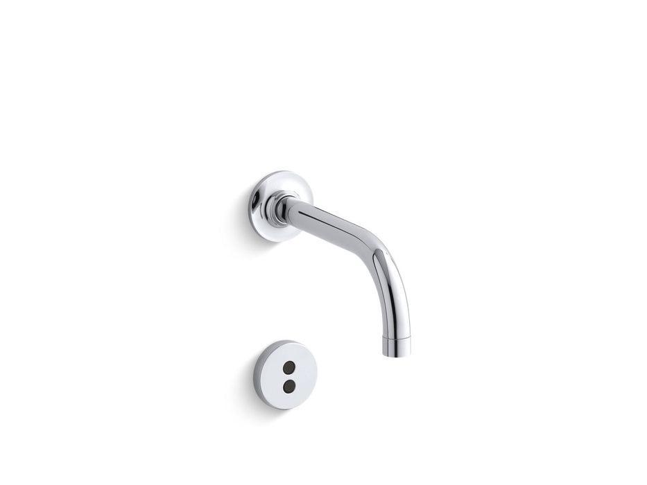 KOHLER Purist Wall-mount touchless faucet trim with Insight™ technology and 6" 90-degree spout, requires valve