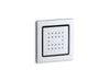 KOHLER WaterTile Square 22-nozzle single-function body spray, 2.5 gpm