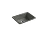 KOHLER Iron/Tones 24-1/4" top-/undermount single-bowl bar sink