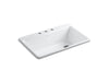 KOHLER K-5871-3A2 Riverby 33" top-mount single-bowl workstation kitchen sink