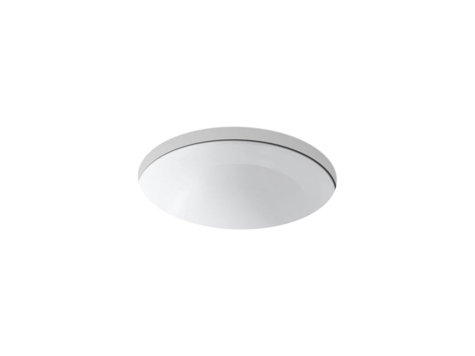 KOHLER K-29000 Caxton 16-1/4" round undermount bathroom sink, no overflow