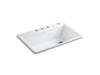 KOHLER K-5871-4A2 Riverby 33" top-mount single-bowl workstation kitchen sink