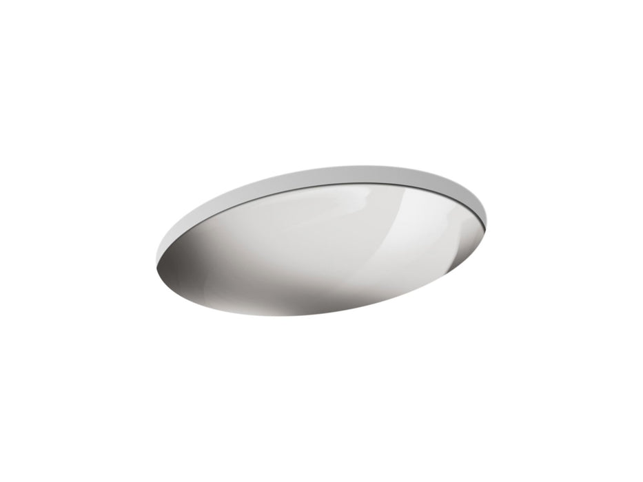 KOHLER K-2602-MU Rhythm 23-1/4" oval undermount bathroom sink, no overflow