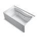 KOHLER K-1224-RAW Mariposa 66" x 36" alcove whirlpool bath with Bask heated surface, right drain