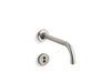 KOHLER K-T11839 Purist Shelf-back commercial lavatory faucet with grid drain and lever handles