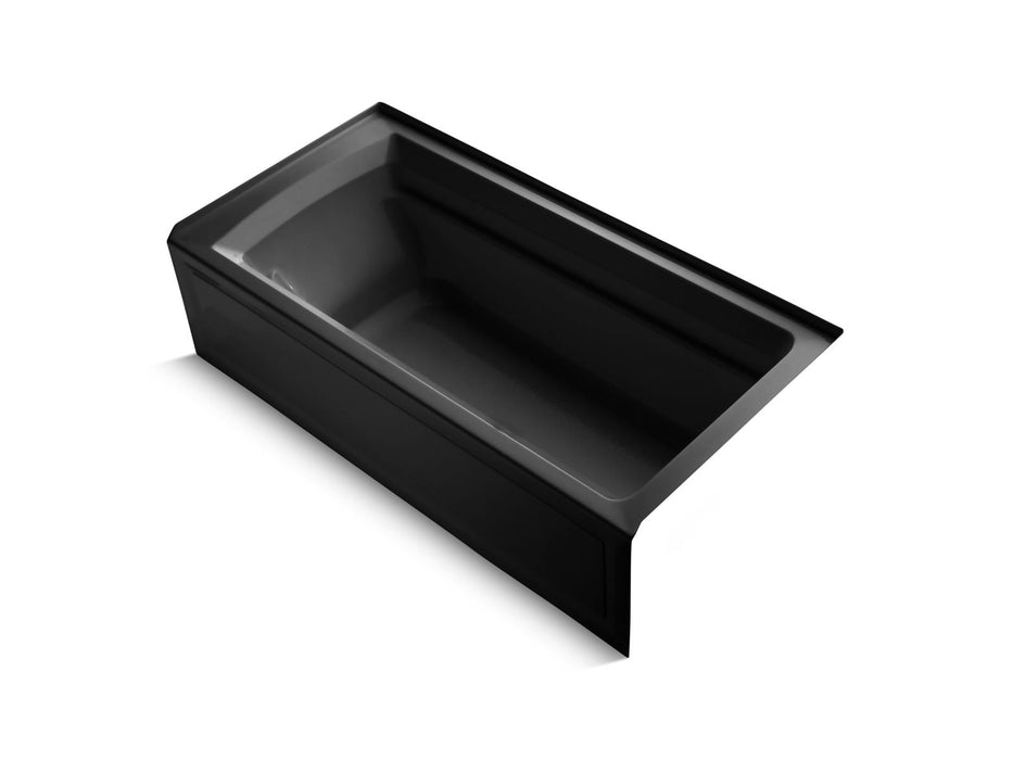 KOHLER K-1125-RAW Archer 72" x 36" alcove bath with Bask heated surface, alcove, right drain